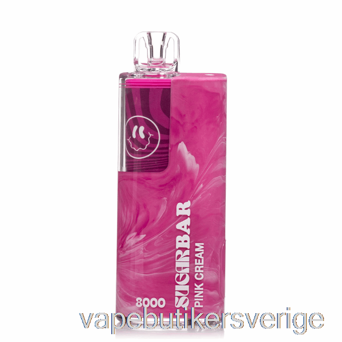 Vape Sverige Sugar Bar Sb8000 Engångs Rosa Kräm